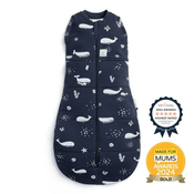 ERGOPOUCH Zavitka in spalna vreča 2v1 Cocoon Whale 6-12 m, 8-10 kg, 2,5 tog