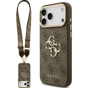 Guess OVITEK GUESS 4G VELIKI LOGO ZA IPHONE 17 PRO MAX KOVINSKI OVITEK