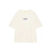 Pull&Bear Majica temno modra/svetlo rumena
