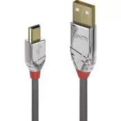 shumee Lindy 1m USB 2.0 kabel tipa A do Mini-B, Cromo Line, 36631