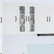 vidaXL Stenska kuhinjska omarica Bela 60 x 31 x 80 cm Konstruiran les