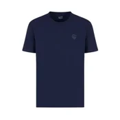 shumee Moška majica Emporio Armani, temno modra bombažna, s kratkimi rokavi, velikost L