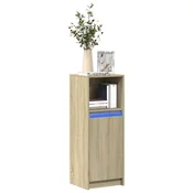 Vidaxl vidaXL LED omarica sonoma hrast 38x34x100 cm material na osnovi lesa