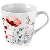 shumee Porcelanasta skodelica za pitje kave, čaja, zelišč, pijač, rož, maka, 430 ml