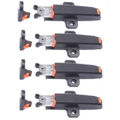 INF 4 Pack Push to Open Zapah za omarice - Samozaklepanje Black, (5000246512)