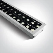 VGRADNA LED SVETILKA 96 kos ŽARNICA UGR17 40W CW 1300mm 34d LINEARNA 230V BELA DM38150BR/W/C