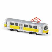 Metalni tramvaj žuti 16 cm