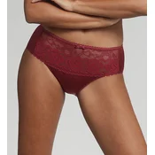 PLAYTEX FLOWER ELEGANCE RCS MIDI BRIEF - Womens Lace Panties - Dark Red