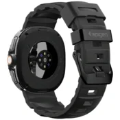 Spigen silikonski pašček 3PK14213B WBS2 za uro Samsung Galaxy Watch 8/8 Classic (40, 44, 46 mm) - črn
