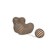 Livin Hill Fotelj z otomano, N31-29, 76x68x63 cm, bež črna
