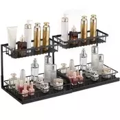 VEVOR Organizator omare 2 nivojski izvlečni 27x36x28 cm za shranjevanje