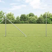 vidaXL vidaXL Pašna ograja srebrna 25 x 1.4 m Pocinkano jeklo, (5000096572)