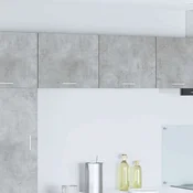 Vidaxl Viseča omarica z vrati Riga Beton sivo in bela 50 x 31 x 40 cm