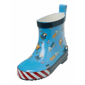 PLAYSHOES Gumijasti škornji Baustelle, modra