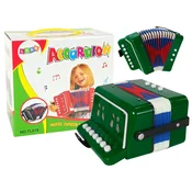 INSTRUMENT Otroški akordeon LEAN TOYS, zelen, glasbeni instrument