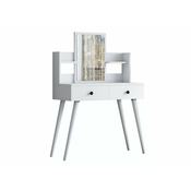 Toaletna mizica Kailua 221 Bela, Ogledalo, 112x98x40cm