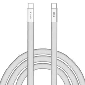Kabel Verbatim Sync & Charge SoftTouch USB-C na USB-C - 60 W, 1,2 m, bel