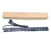 ExeLink Razvodni PDU panel za rack 19 in, sa 12 uticnih mesta, kabl 2m (aluminijum) ( EXE121 )