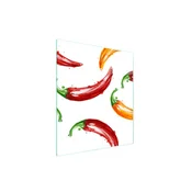 shumee Steklena deska za rezanje 45x52 Chili
