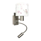 Brilagi - LED fleksibilna lampa BOBO 1xE27/25W/230V + LED/3W m. hrom/krem/zecici