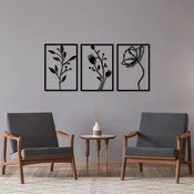 Wallity Zidna dekoracija Flowers-311, Crna
