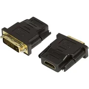 LogiLink HDMI/DVI adapter LogiLink [1xHDMI-utičnica  1x DVI-utikač 24+1pol.] crn, AH0001