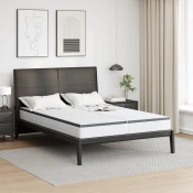 vidaXL Vzmetnice 2 pcs Bela, siva 70 x 200 cm Pleteni tekstil