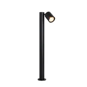Stoječa zunanja svetilka črna 80 cm AR70 nastavljiv IP44 - Solo