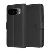 Etui Techsuit Leather Folio za Google Pixel 10 Pro XL - črn