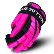 Hokejske rokavice POWERTEK V5.0 Black/Pink Senior 13 palcev