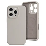 Mat Liquid silikonski ovitek z MagSafe za iPhone 16 Pro Max - siv