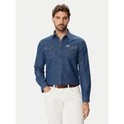 Guess Jeans srajca M6BH02 D2069 Modra Regular Fit