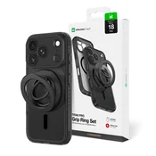 Titan AmazingThing Titan Pro Ring Futrola za iPhone 18 Pro sa Zaštitom Kamere, MagSafe - Crna