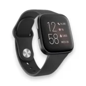 Infostyle Silikonski pašček Vancle za Fitbit Versa 2/Versa/Versa Lite Črna