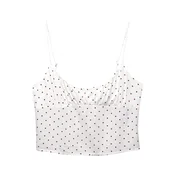 Pull&Bear Top črna/bela