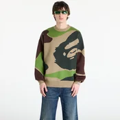 Pulover A BATHING APE Mega Abc Camo Knit Crewneck Sweatshirt M Green XXL