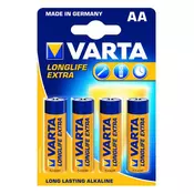 VARTA baterija LONGLIFE EXTRA AA 4/1