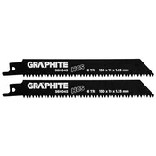 slomart Listi za sabljasto žago GRAPHITE, HCS, 150 mm (2 kosa)