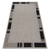 eoshop Preproga SIZAL FLOORLUX 20195 srebrna/črna ( - Velikost: 80x150 cm)
