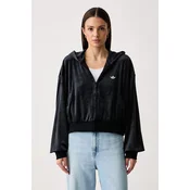adidas Originals jopica s kapuco ženska velur Essentials Velour