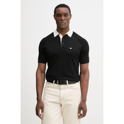 Polo majica z dodatkom svile Emporio Armani