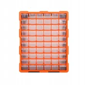 Rosfix ROSFIX ORG-60PRO ORGANIZATOR ZA DELAVNICO – 60 PROZORNE PREDALČKE | 13,8x4,8x3,4 CM | STENSKI ALI SAMOSTOJEČ | ZA VIJAKE IN DROBNE DELE, (5000036412)