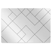 Decormat Podloga za zaščito tal Lines and squares 120x90 cm 2 cm