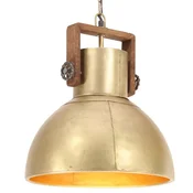 Industrijska viseca svjetiljka 25 W mjedena okrugla 40 cm E27