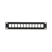 Extralink 12 Port 10 Patcpanel, Modular, 12 ports,Crni,Metal