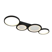 Rabalux LED plafonjera sa daljinskim Aranis, 40W, 3000-6500K, 84x29cm, Crna