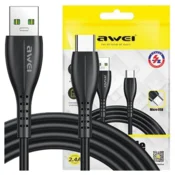 Awei AWEI KABEL USB-C V USB ZA TELEFON RAČUNALNIK 1M KABEL ZA HITRO POLNJENJE