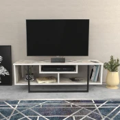 Hanah Home TV Komoda Asal 120, 120x40,2x35,2 cm, Belo-Crna