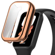 GS Ovitek 2 v 1 z ovitkom za Xiaomi Redmi Smart Band 2/Xiaomi Smart Mi Band 8 Active, roza zlat