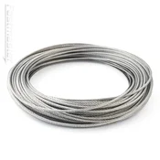 shumee Stahlseil | 1 mm | 5m | Edelstahl inox | 7x7 mittelweich | Drahtseil für Rankhilfe Rostfrei Seil Stahl Draht Forstseil Windenseil Spannseil Geländerseil